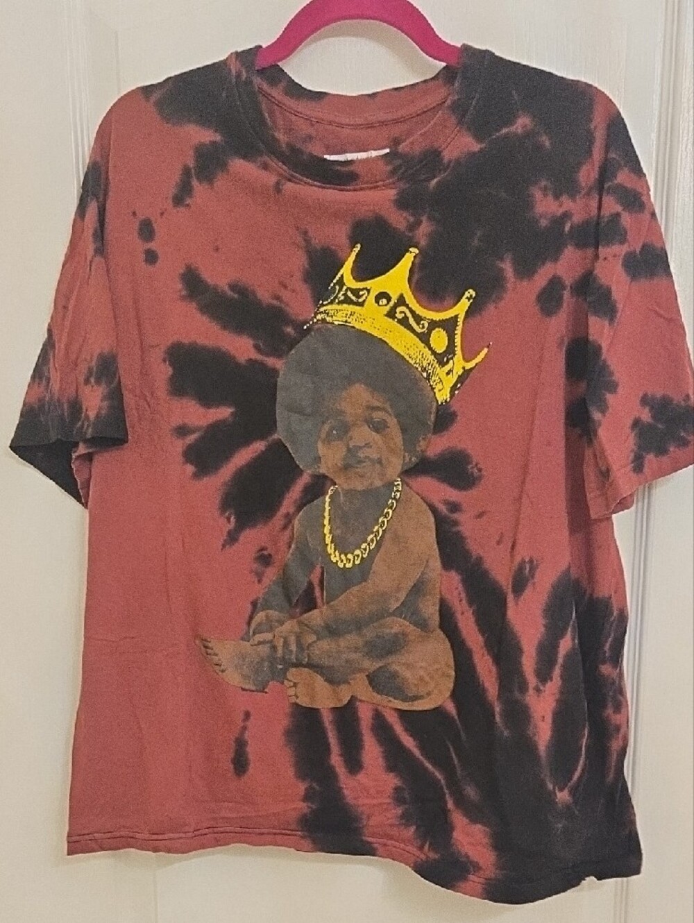 VTG The Notorious B.I.G. "Baby Biggie" Brooklyn Mint Tie-Dye Tee SZ XL 💯 Cotton